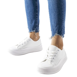 Sneakers bianche con plateau Erbezzo bianco
