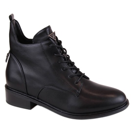 Stivaletti neri isolanti con tacco piatto di Filippo DBT4822 nero