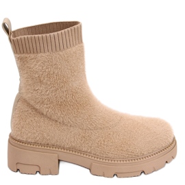 Roanna Kaki stivali a calzino beige