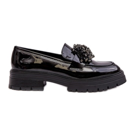 WD1 Scarpe Da Donna In Vernice Decorata Annella Nera nero