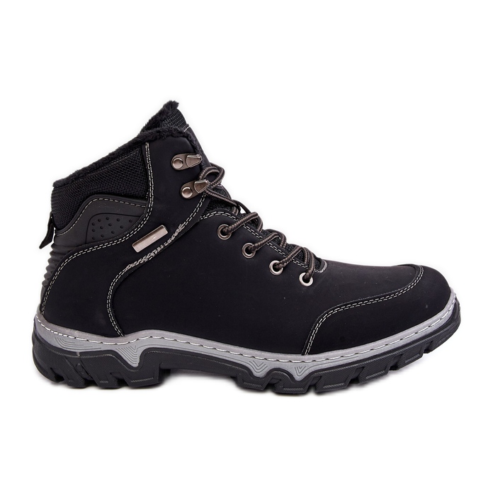 Mckeylor Scarponi da trekking isolanti da uomo neri Raisah 19455 nero