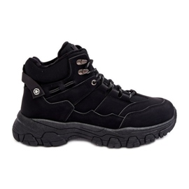 Mckeylor Scarpe da trekking isolate Trappers da uomo nere Thalinna nero