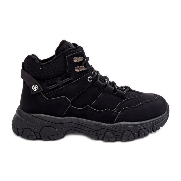 Mckeylor Scarpe da trekking isolate Trappers da uomo nere Thalinna nero