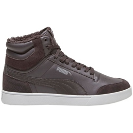 Scarpe basse Puma Shuffle Mid Fur 387609 03 marrone