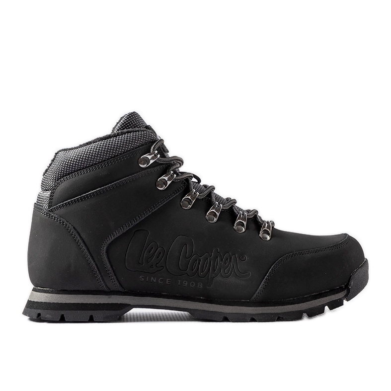 Scarpe in pelle nera Lee Cooper LCJ-21-01-0705M nero