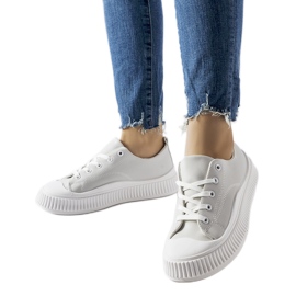 Sneakers Erbezzo con plateau grigie grigio