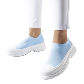 Sneaker Baratili blu con plateau