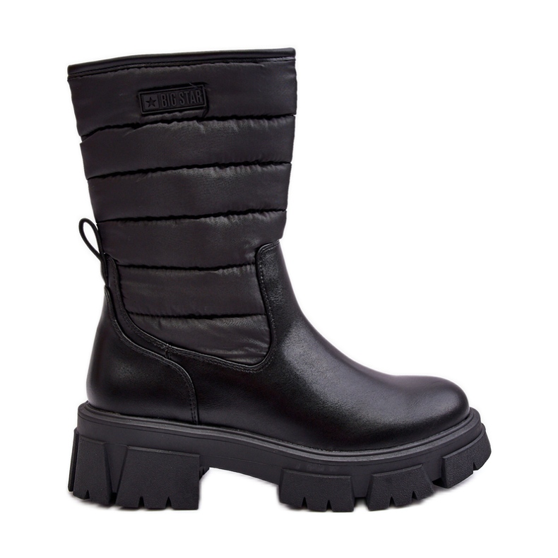 Stivali da neve isolati con cerniera Black Big Star MM274068 nero