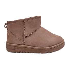 Stivali da neve isolati da donna Beige scuro Big Star KK274294