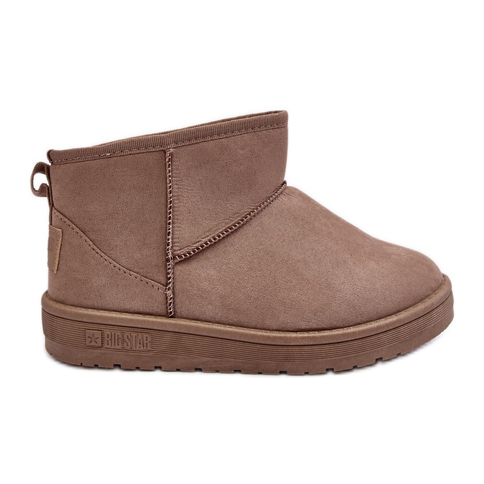 Stivali da neve isolati da donna Beige scuro Big Star KK274294