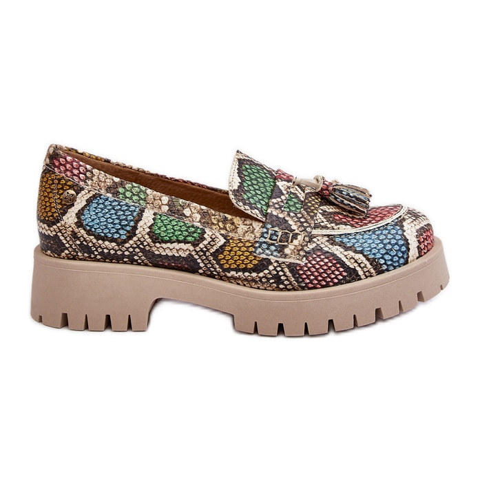 Scarpe da Donna in Pelle con Frange Maciejka 05497 45 Multicolor