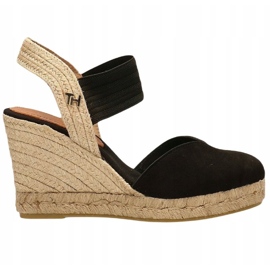 Tommy Hilfiger Nuovi sandali con zeppa Tommy Basic con punta chiusa W FW0FW04775 nero