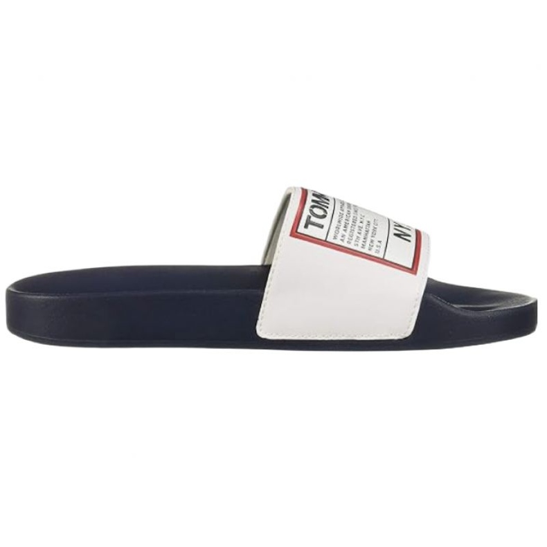 Tommy Hilfiger Tommy Jeans Patch Pool Slide M EM0EM00470 infradito bianca