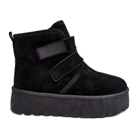 FG2 Stivali da neve con plateau da donna Neri Naredi nero