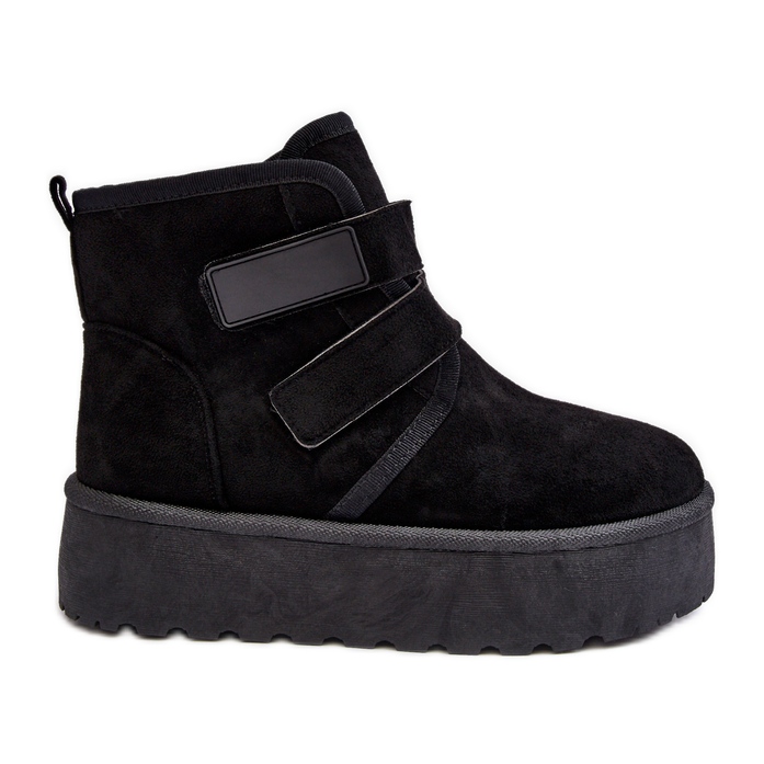 FG2 Stivali da neve con plateau da donna Neri Naredi nero