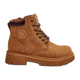 PE1 Stivali isolanti in pelle Camel Felizia marrone