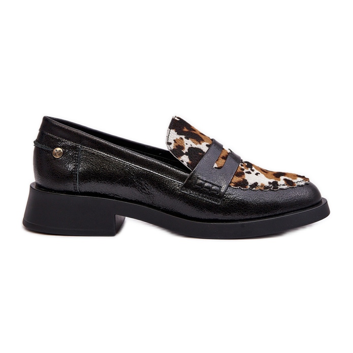 Scarpe in pelle Mocassini da donna Maciejka 06250-01 Nero