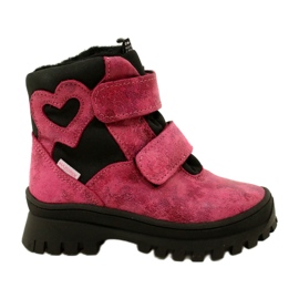Stivali da neve in pelle femminile stivali impermeabili te-por mazurek 1351 rosa