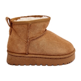 Stivali da neve isolati Nallita color cammello per bambini marrone