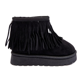 Doposci isolanti per bambini con frange decorative, Nero Nimia