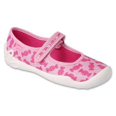 Pantofole per bambini Befado 114Y524 rosa con caramelle