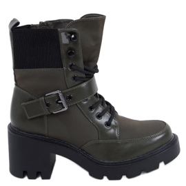 Stivali stringati con tacco Brooks DK.GREEN verde