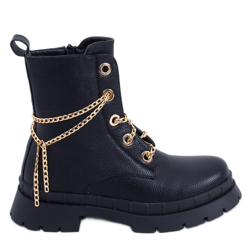 Stivali stringati di Lohan Black nero