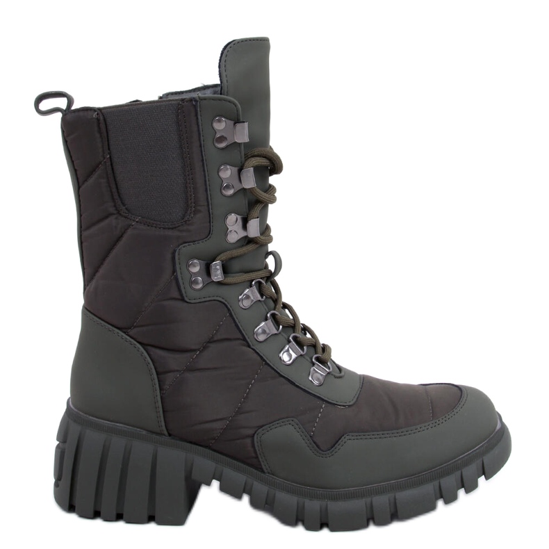 Stivali in nylon verde gioiello