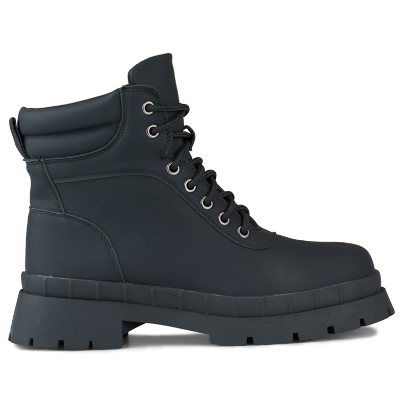 Stivaletti stringati da donna neri nero