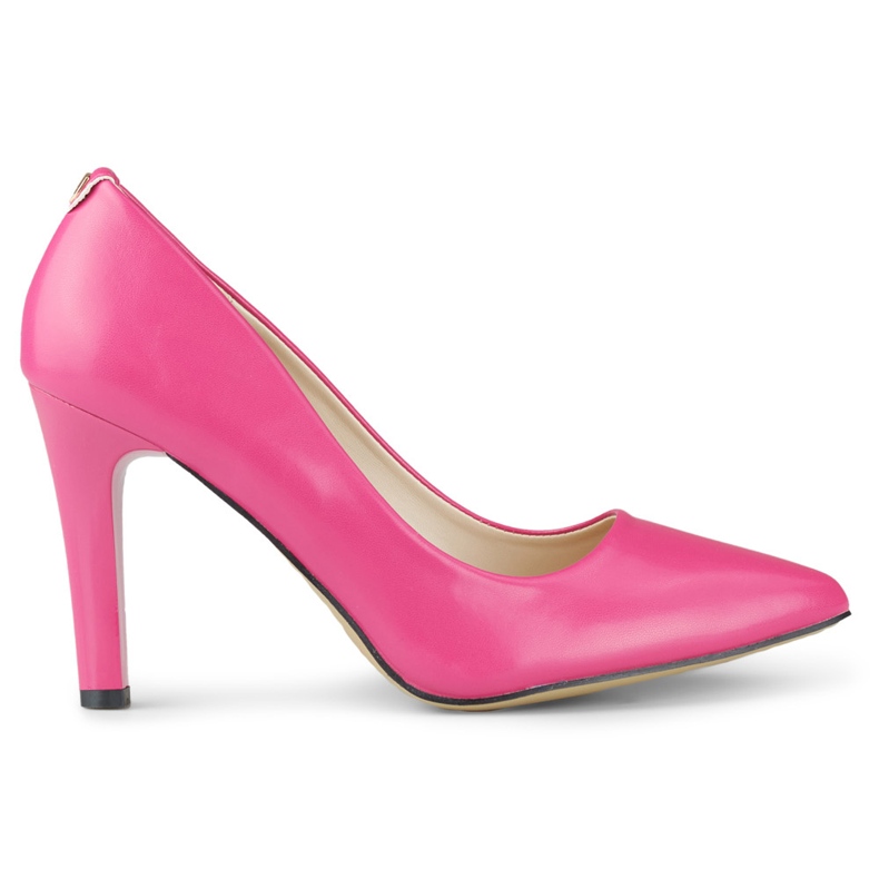 Décolleté rosa con tacco a spillo spesso
