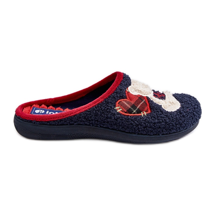 Ciabatte infradito da casa da donna con orsetto Inblu EC000095 Blu Navy