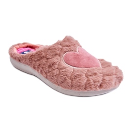 Scarpe da casa in pelliccia da donna Pantofole Inblu EC000099 Rosa
