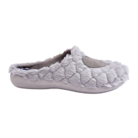 Scarpe da casa in pelliccia da donna Pantofole Inblu EC000099 Grigio