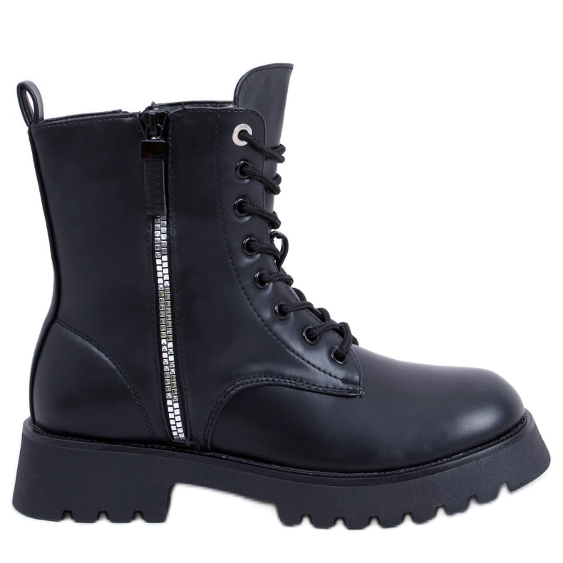 Stivali stringati Hargest Black nero