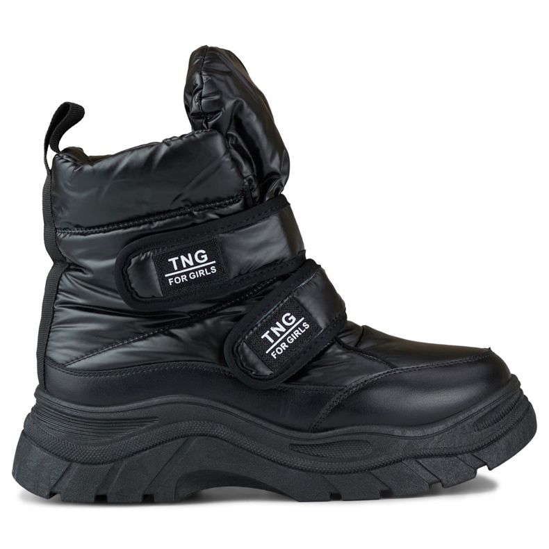 Doposci da donna neri con chiusura strappo nero