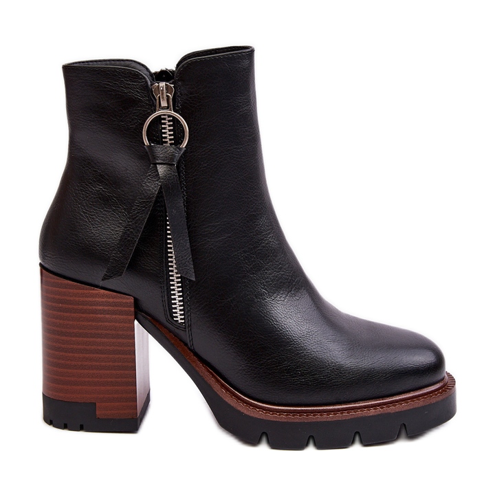 Vinceza Stivaletti in pelle da donna neri Brittney nero