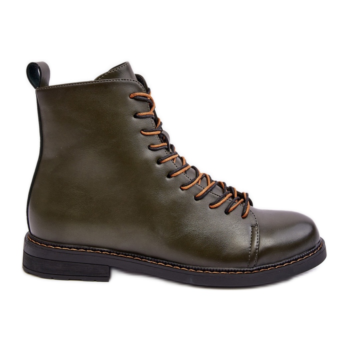 Vinceza Stivaletti in pelle da donna Verde Ethel