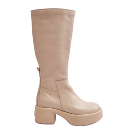 Stivali sopra il ginocchio Lemar Lemar da donna Beige chiaro Malayah