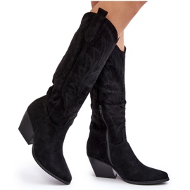 Stivali da cowboy da donna con tacco alto Sloana nero