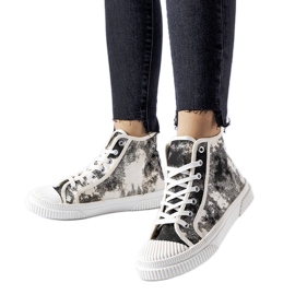 Inna Sneaker Turistico nere invecchiate nero