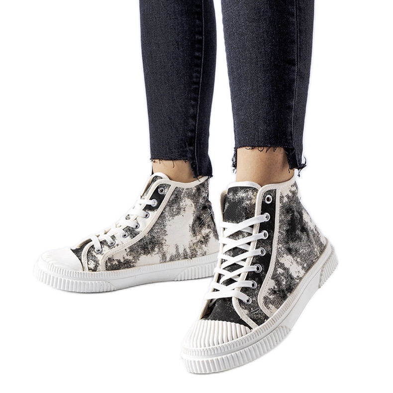 Inna Sneaker Turistico nere invecchiate nero