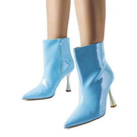 Stivaletti in vernice blu di Dionisi