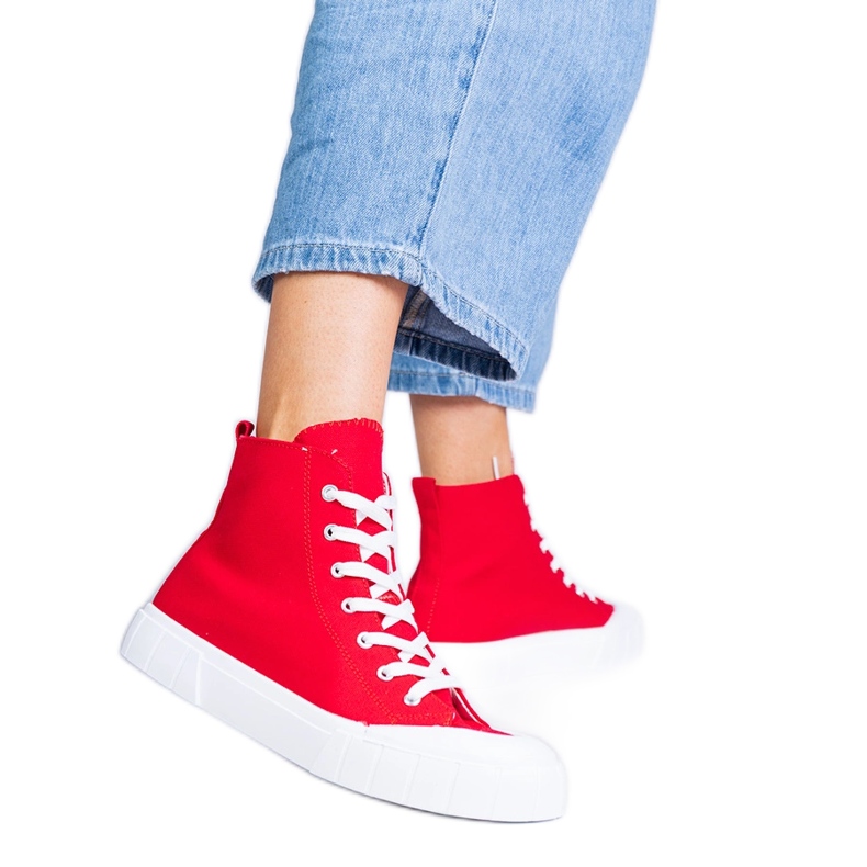 Inna Sneakers alte Citta rosse rosso