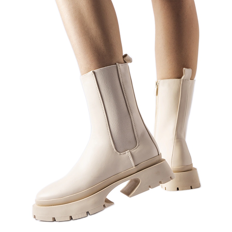 Stivali Mombello isolanti beige