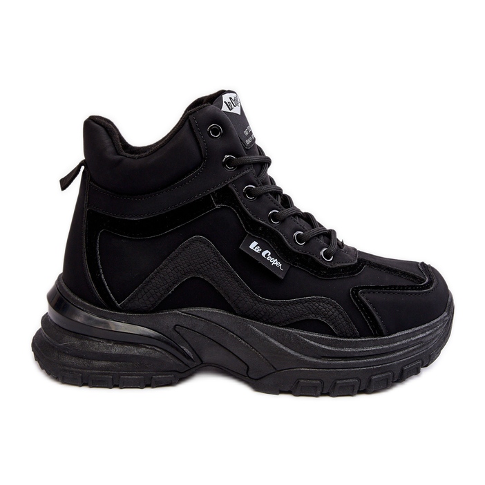 Stivali Trapper da donna caldi con lacci Lee Cooper LCJ-23-44-1976L Neri nero