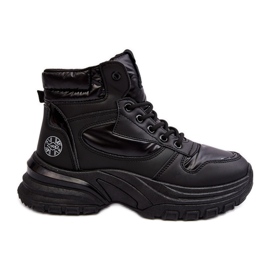 Stivaletti da donna con suola spessa Lee Cooper LCJ-23-44-1973L Nero