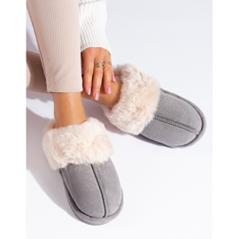 Pantofole da donna Shelovet grigie grigio