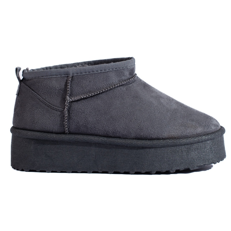 Doposci Shelovet grigi con plateau corto grigio