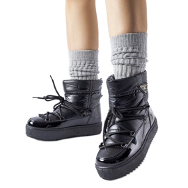 Doposci isolanti neri con elastico Oslavia nero