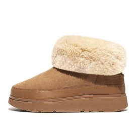 FitFlop GEN-FF Mini Stivali in shearling double face W GS6-A69 beige